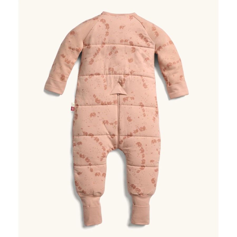 ergoPouch Yπνόσακος Οργανικός Sleep Onesie με Μακρύ Μανίκι Χειμωνιάτικος 2.5 Tog 2-3 Ετών Elephant Parade