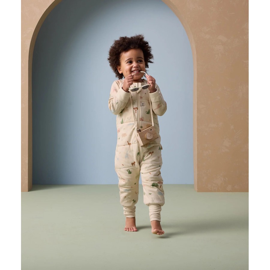ergoPouch Yπνόσακος Οργανικός Sleep Onesie με Μακρύ Μανίκι Χειμωνιάτικος 2.5 Tog 2-3 Ετών Savannah