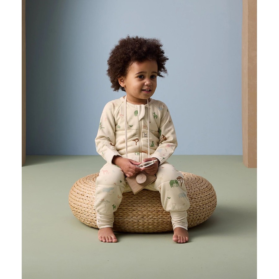 ergoPouch Yπνόσακος Οργανικός Sleep Onesie με Μακρύ Μανίκι Χειμωνιάτικος 2.5 Tog 2-3 Ετών Savannah