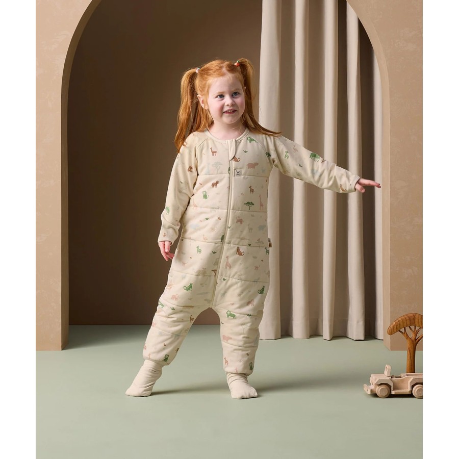 ergoPouch Yπνόσακος Οργανικός Sleep Onesie με Μακρύ Μανίκι Χειμωνιάτικος 2.5 Tog 2-3 Ετών Savannah