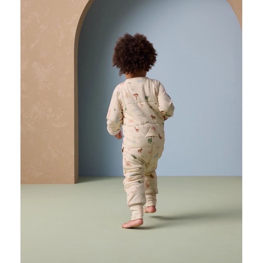 ergoPouch Yπνόσακος Οργανικός Sleep Onesie με Μακρύ Μανίκι Χειμωνιάτικος 2.5 Tog 2-3 Ετών Savannah