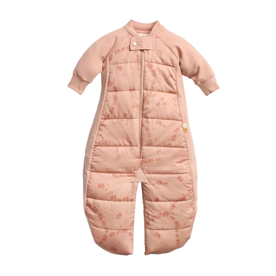 ergoPouch Yπνόσακος Οργανικός Sleep Suite 2σε1 με Πόδια & Μακρύ Μανίκι Χειμωνιάτικος 2.5 Tog 3-12 Mηνών Elephant Parade