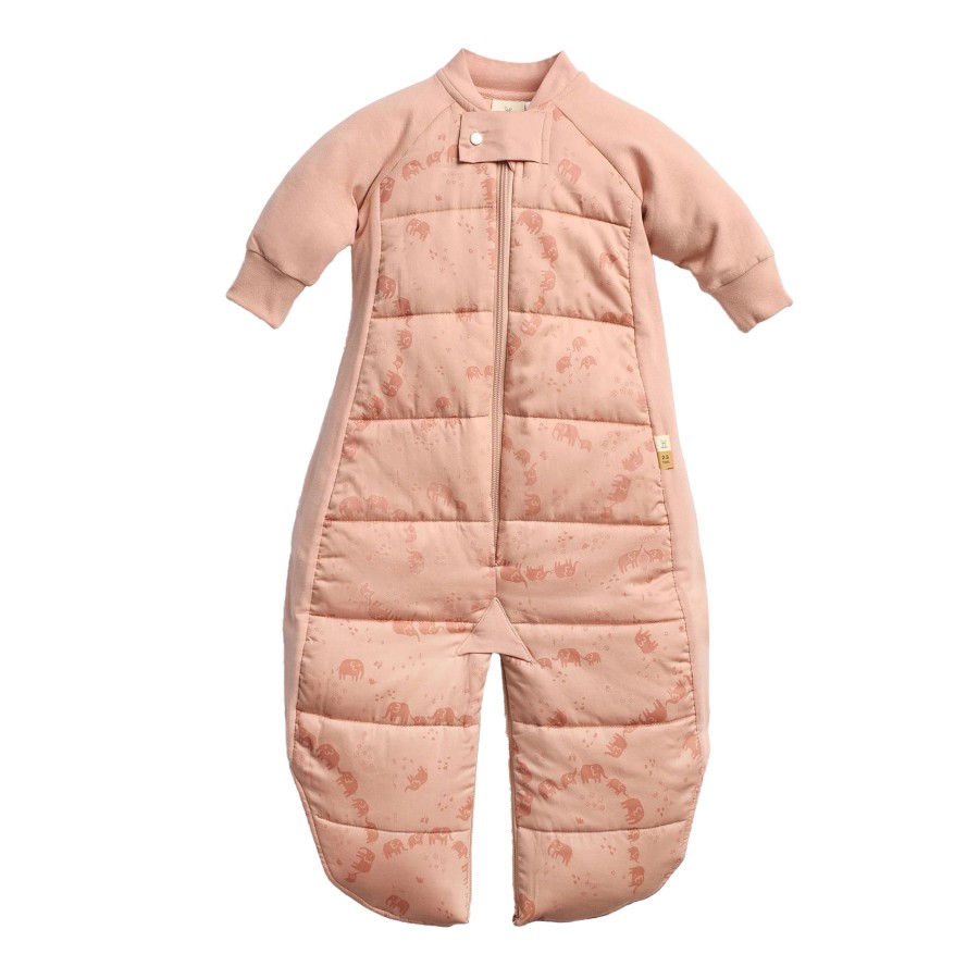 ergoPouch Yπνόσακος Οργανικός Sleep Suite 2σε1 με Πόδια & Μακρύ Μανίκι Χειμωνιάτικος 2.5 Tog 8-24 Mηνών Elephant Parade