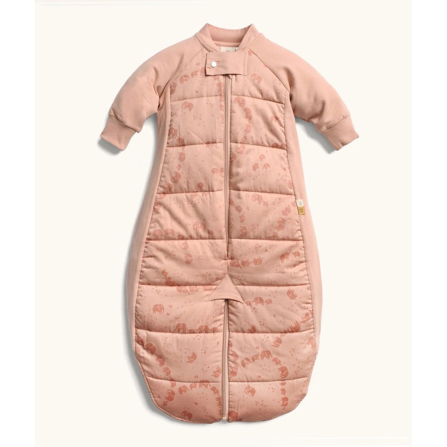 ergoPouch Yπνόσακος Οργανικός Sleep Suite 2σε1 με Πόδια & Μακρύ Μανίκι Χειμωνιάτικος 2.5 Tog 3-12 Mηνών Elephant Parade