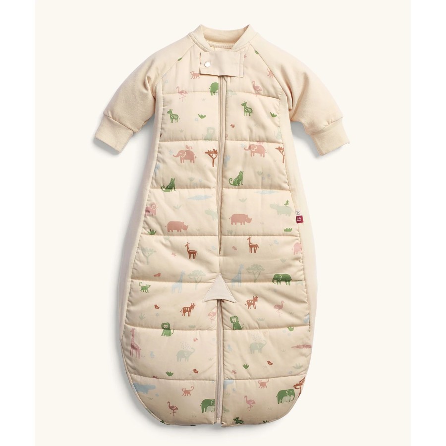 ergoPouch Yπνόσακος Οργανικός Sleep Suite 2σε1 με Πόδια & Μακρύ Μανίκι Χειμωνιάτικος 2.5 Tog 8-24 Mηνών Savannah