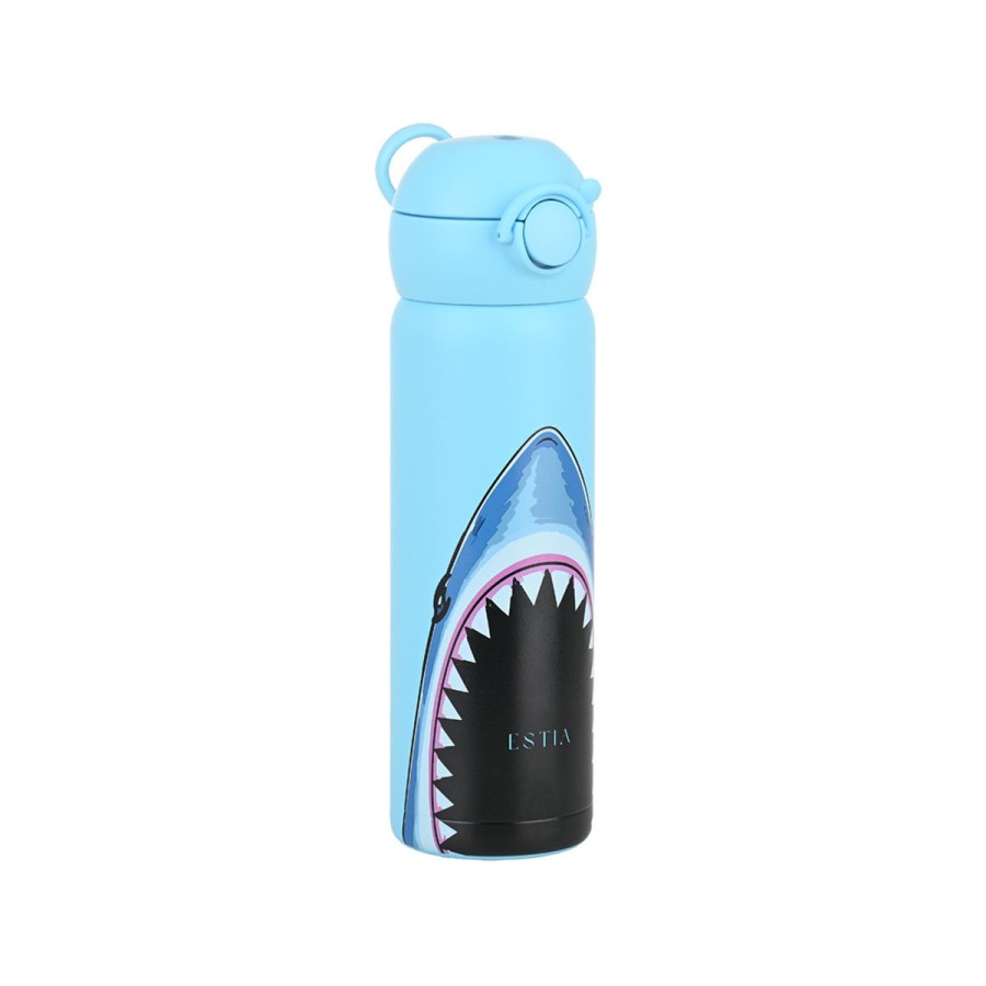 Παιδικό Μπουκάλι Θερμός Estia Handy Bottle Save The Aegean Blue Fin 470ml