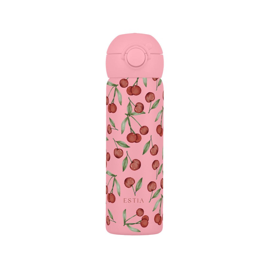Παιδικό Μπουκάλι Θερμός Estia Handy Bottle Save The Aegean Cherry Rose 470ml