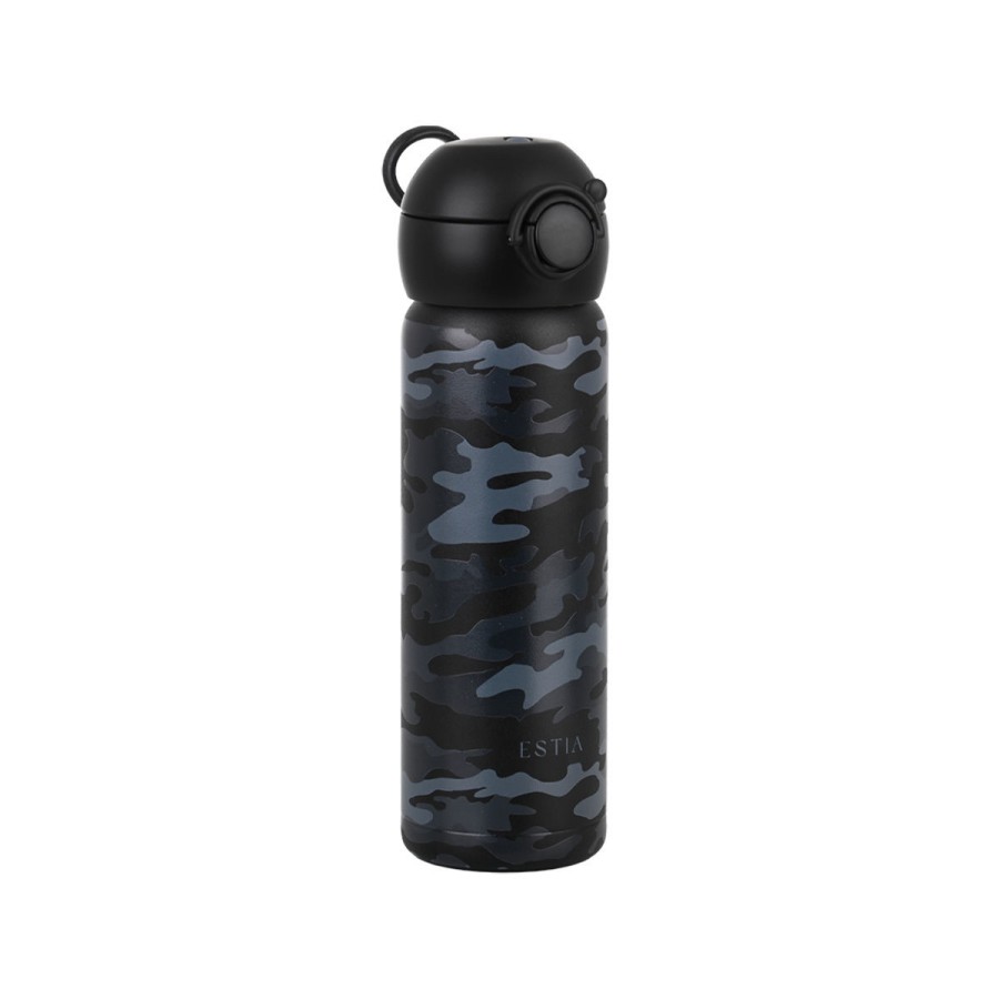 Παιδικό Μπουκάλι Θερμός Estia Handy Bottle Save The Aegean Dark Camo 470ml