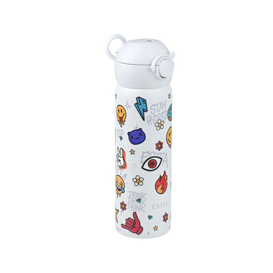 Παιδικό Μπουκάλι Θερμός Estia Handy Bottle Save The Aegean Urban Vibes 470ml
