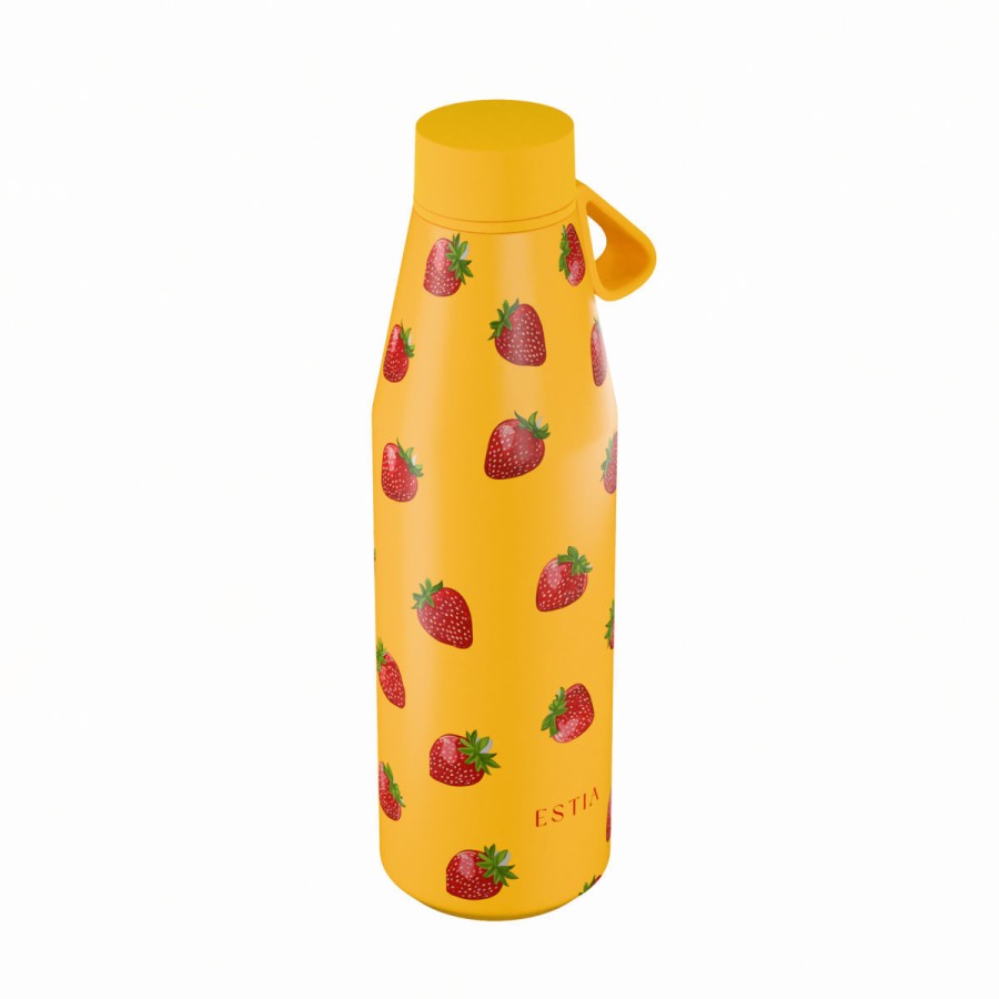 Estia Flow Μπουκάλι Θερμός Save The Aegean 500ml Berry Bright