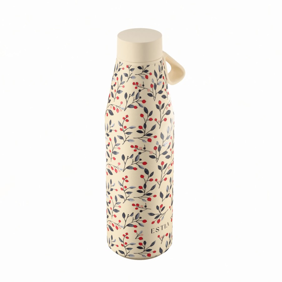 Estia Flow Μπουκάλι Θερμός Save The Aegean 500ml Bloom Beige