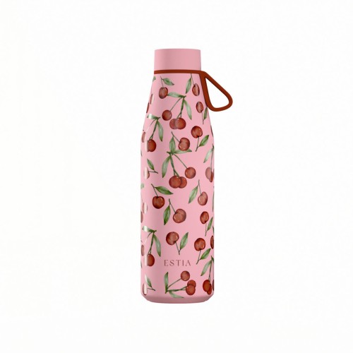 Estia Flow Μπουκάλι Θερμός Save The Aegean 500ml Cherry Rose
