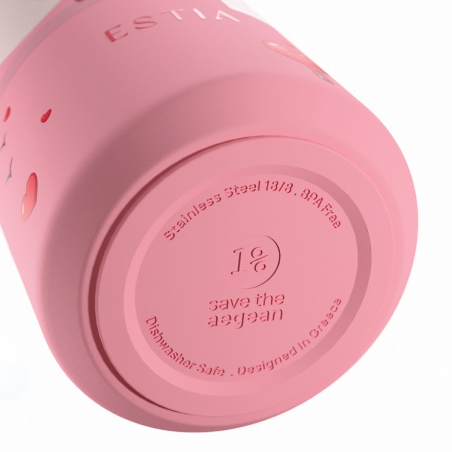 Estia Flow Μπουκάλι Θερμός Save The Aegean 500ml Love Ascend