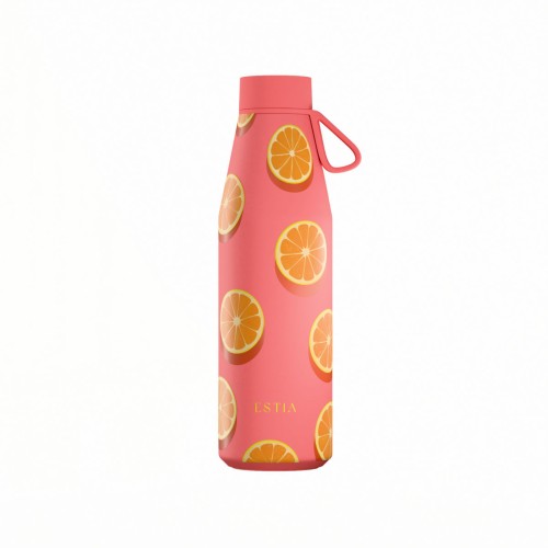 Estia Flow Μπουκάλι Θερμός Save The Aegean 500ml Orange Pop