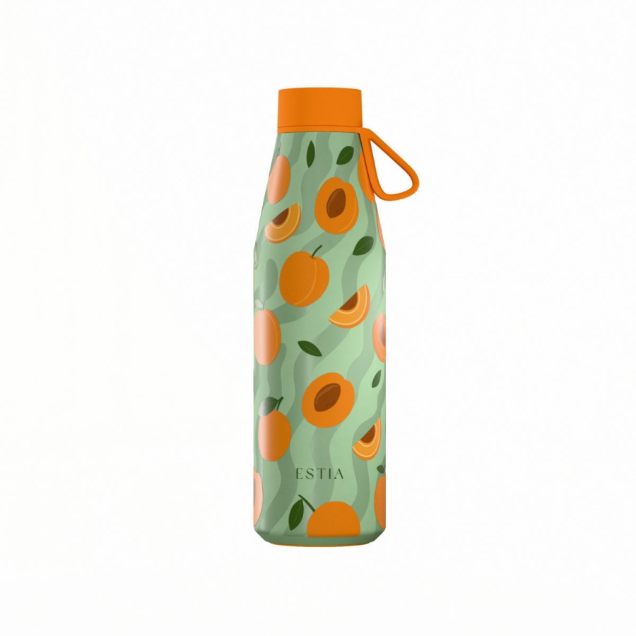 Estia Flow Μπουκάλι Θερμός Save The Aegean 500ml Peach Garden