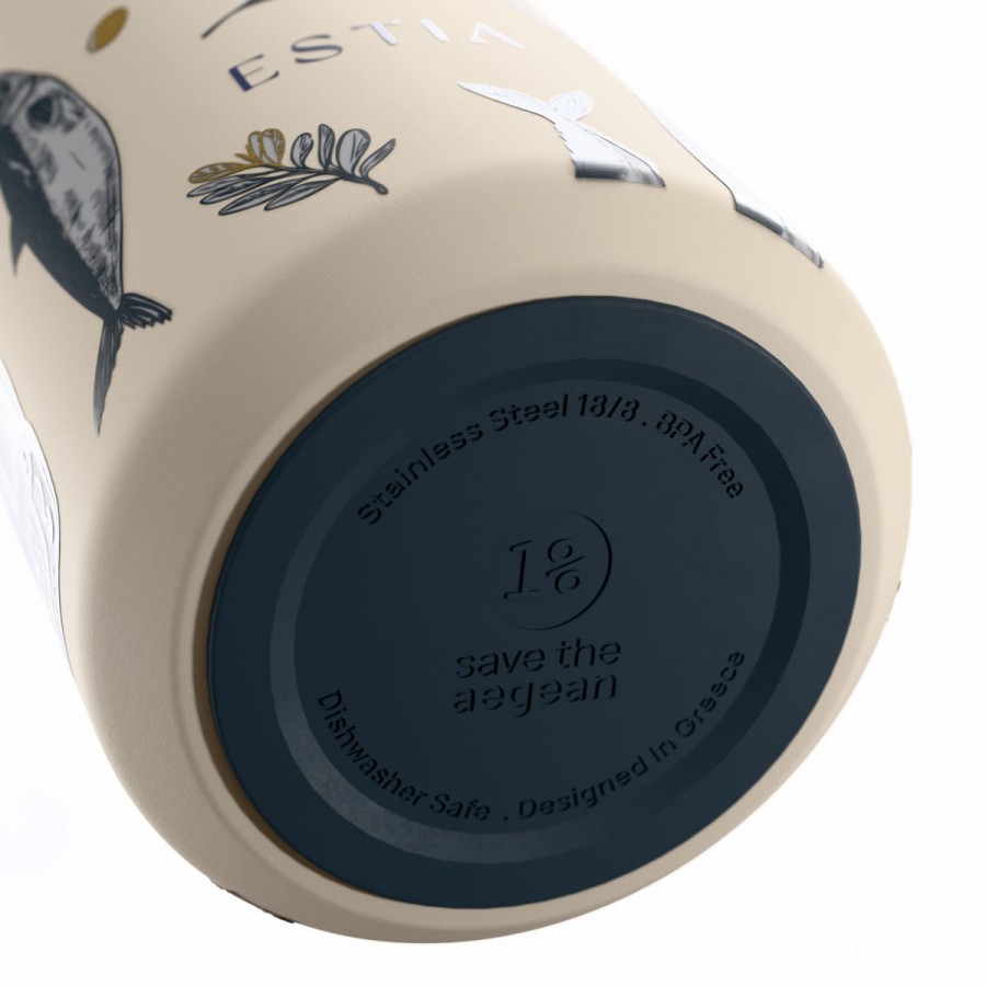 Estia Flow Μπουκάλι Θερμός Save The Aegean 500ml Salt Life