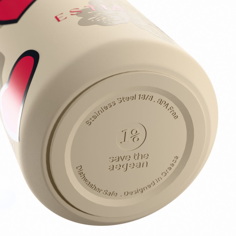 Estia Flow Μπουκάλι Θερμός Save The Aegean 500ml Tender Lace