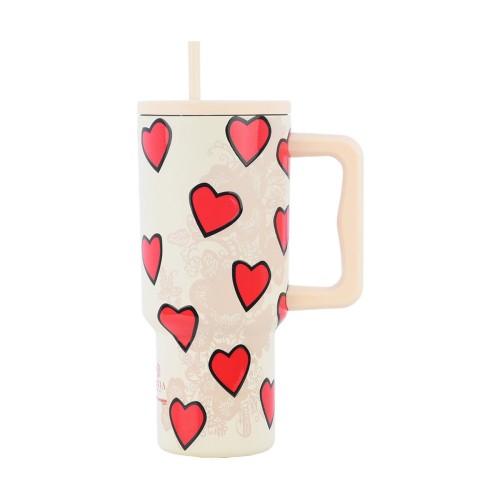 Estia Ποτήρι Straw Tumbler XL Save The Aegean 900ml Tender Lace