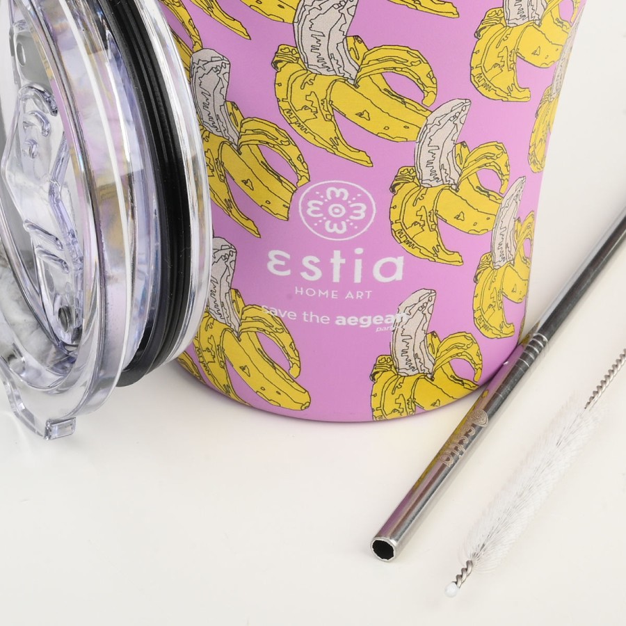 Estia Κούπα Θερμός Coffee Mug Save The Aegean 350ml Banana Swirl