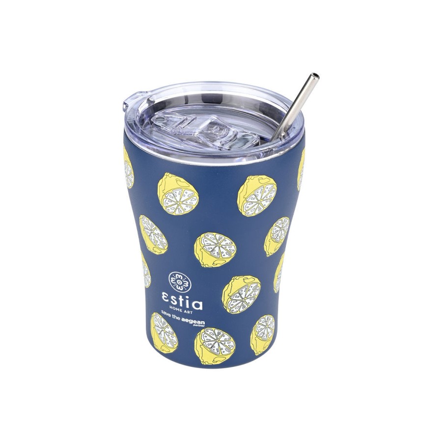 Estia Κούπα Θερμός Coffee Mug Save The Aegean 350ml Citrus Infusion
