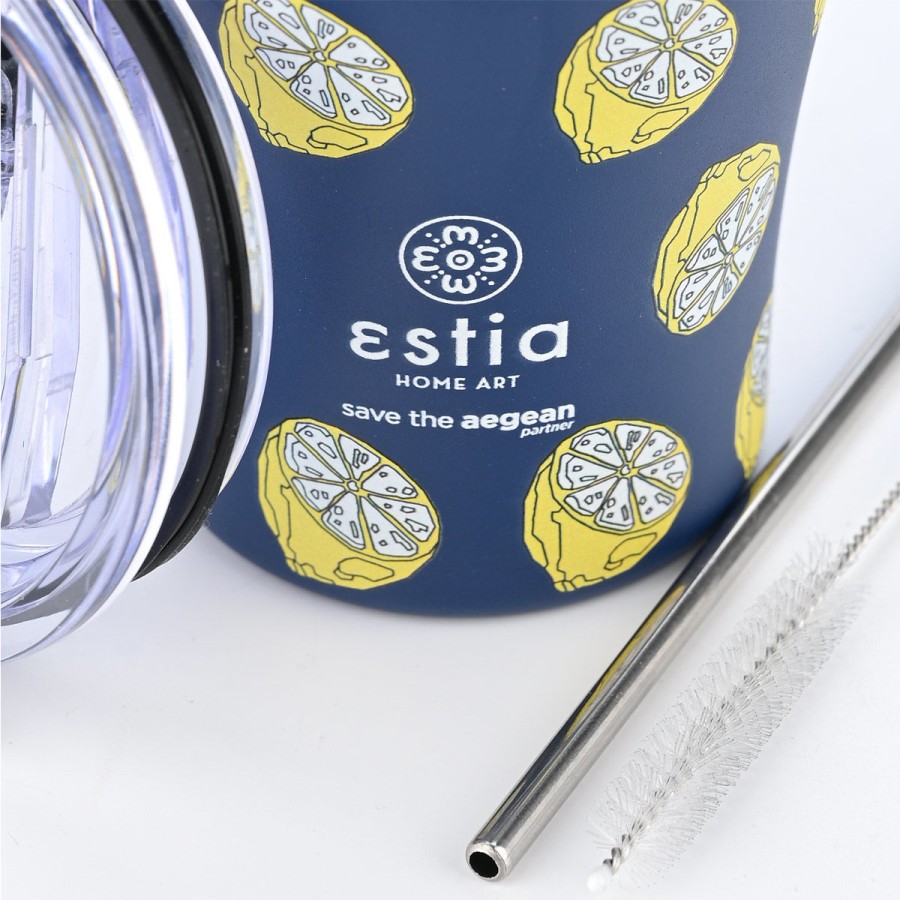 Estia Κούπα Θερμός Coffee Mug Save The Aegean 350ml Citrus Infusion