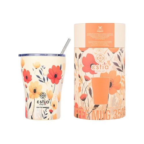 Estia Κούπα Θερμός Coffee Mug Save The Aegean 350ml Summer Reverie