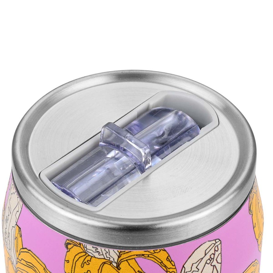 Estia Travel Cup Ποτήρι Θερμός με Καλαμάκι Save The Aegean 500ml Banana Swirl