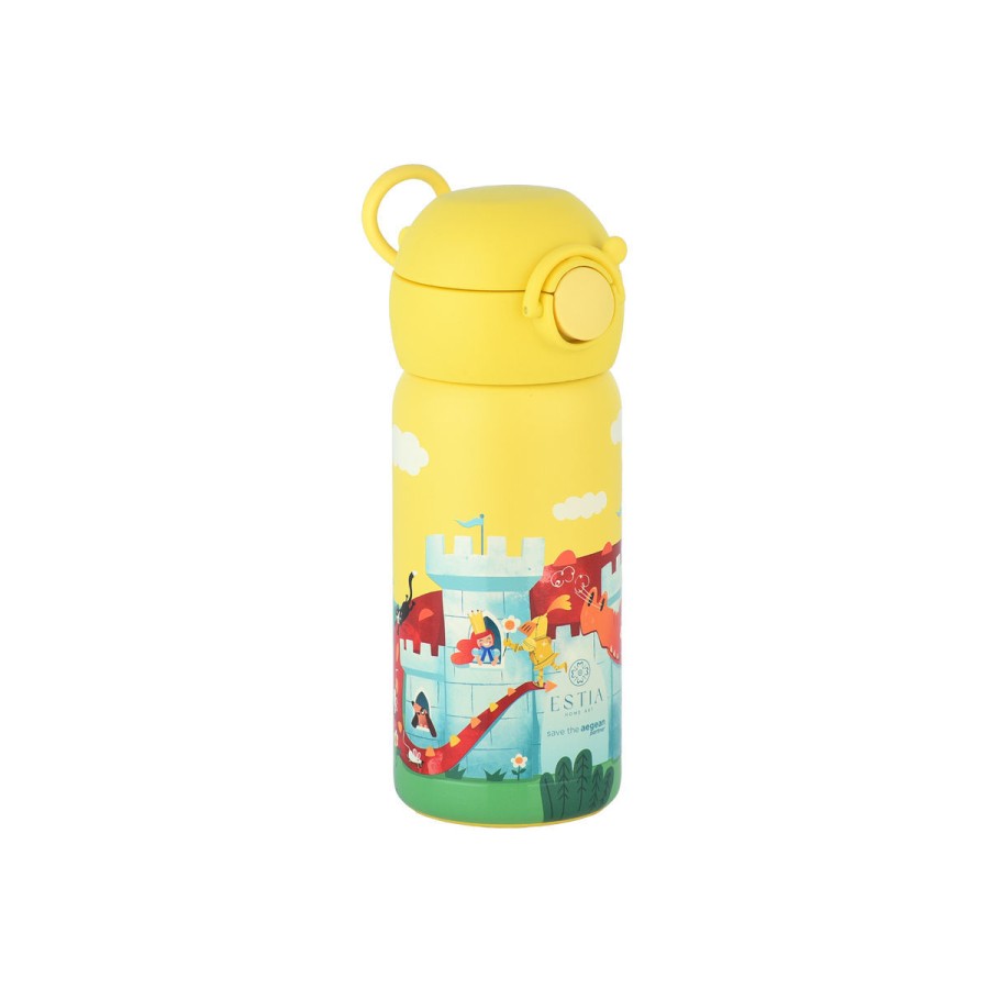 Estia Παιδικό Μπουκάλι Θερμός Wonder Bottle Save the Aegean 350ml Fortress Dragon