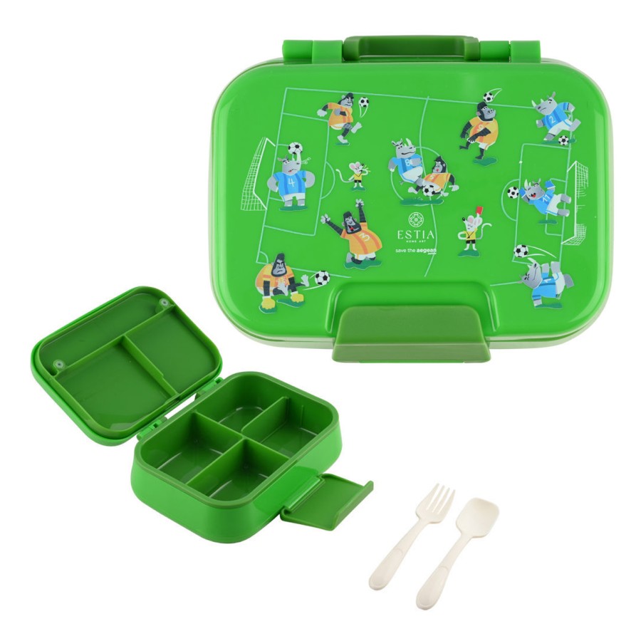 Estia Παιδικο Φαγητοδοχειο Save The Aegean 1030ml 2 Επιπέδων Jungle Kick