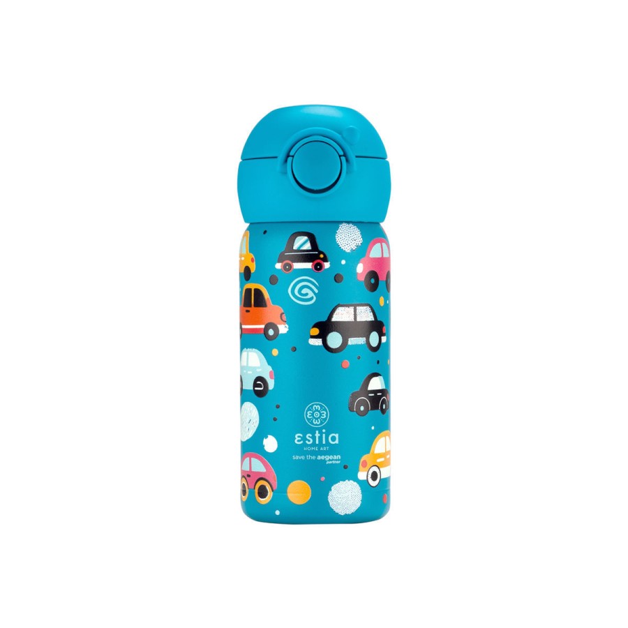 Estia Παιδικό Θερμός Wonder Bottle Save the Aegean 350ml Cars
