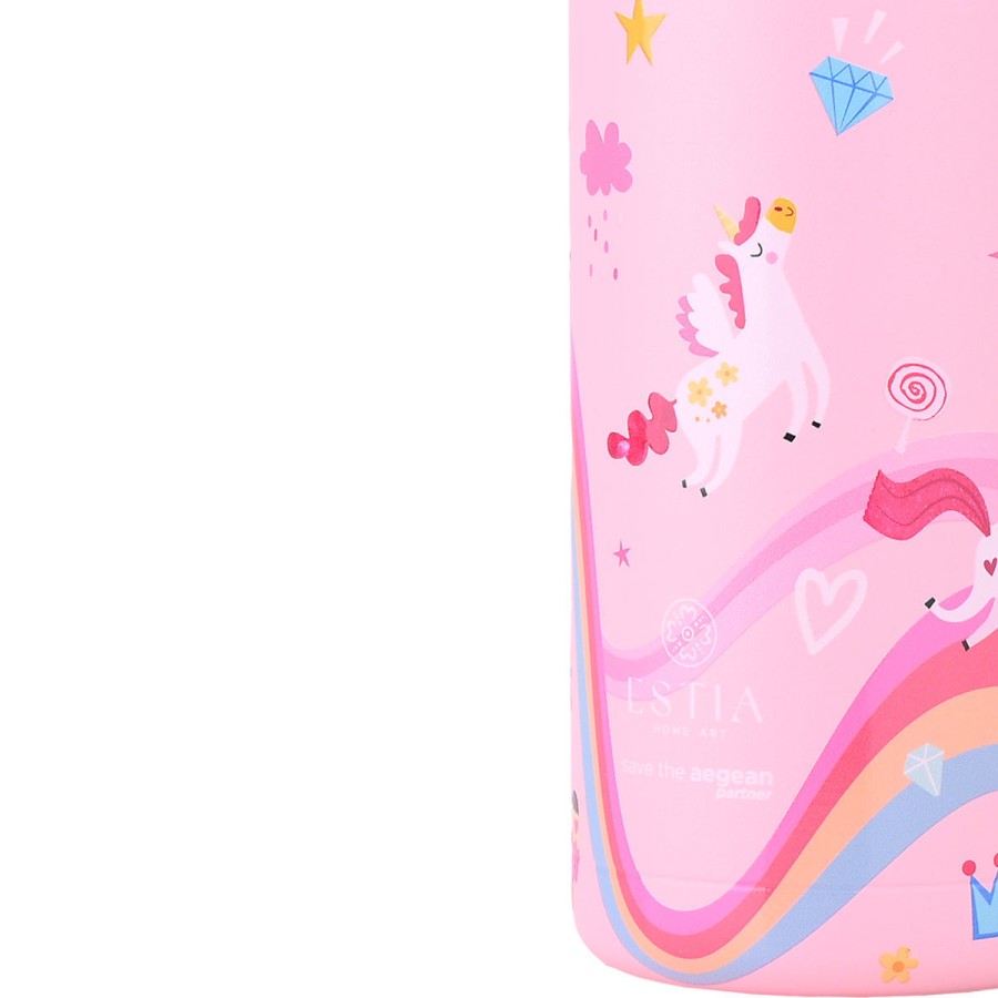 Estia Παιδικό Μπουκάλι Θερμός Wonder Bottle Save the Aegean 350ml Rainbow Dreams