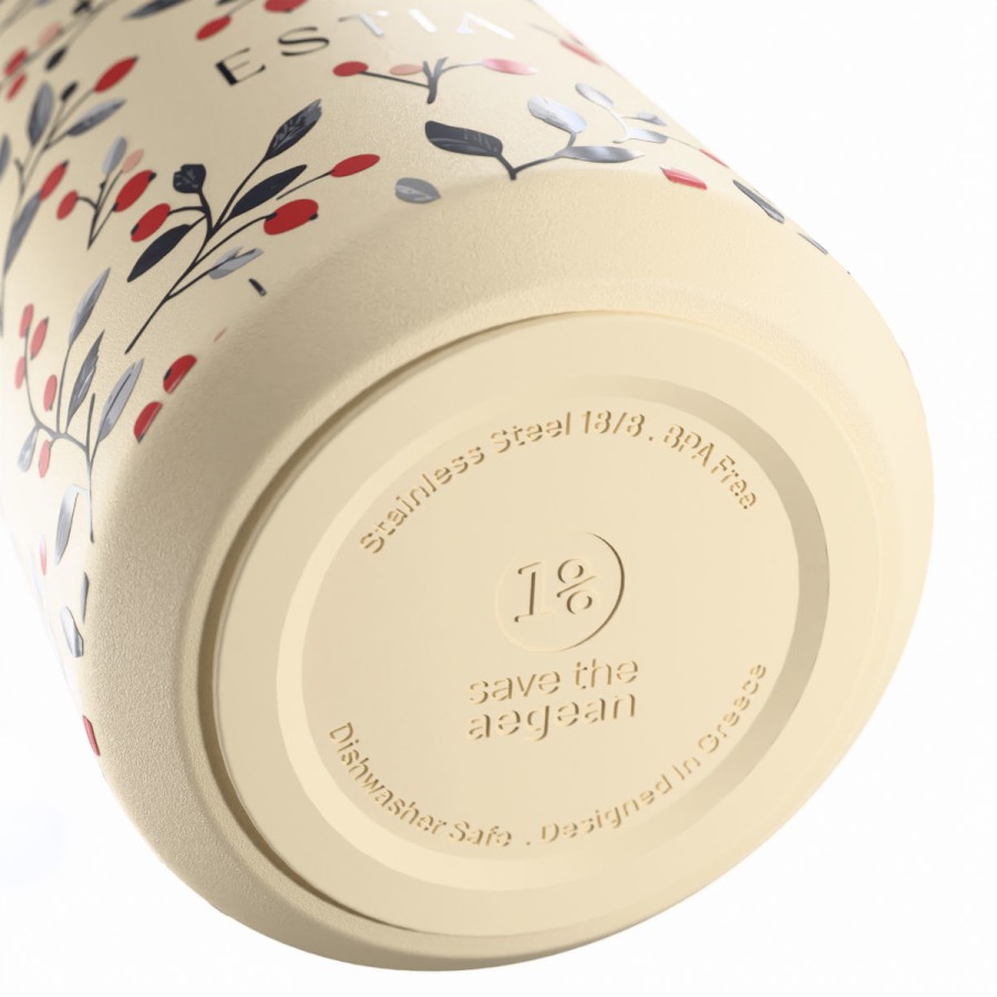 Estia Ποτήρι Θερμός Lens Save The Aegean 360ml Bloom Beige