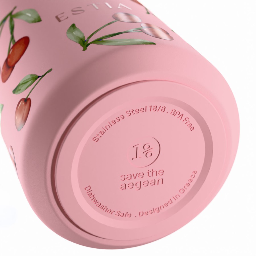 Estia Ποτήρι Θερμός Lens Save The Aegean 360ml Cherry Rose