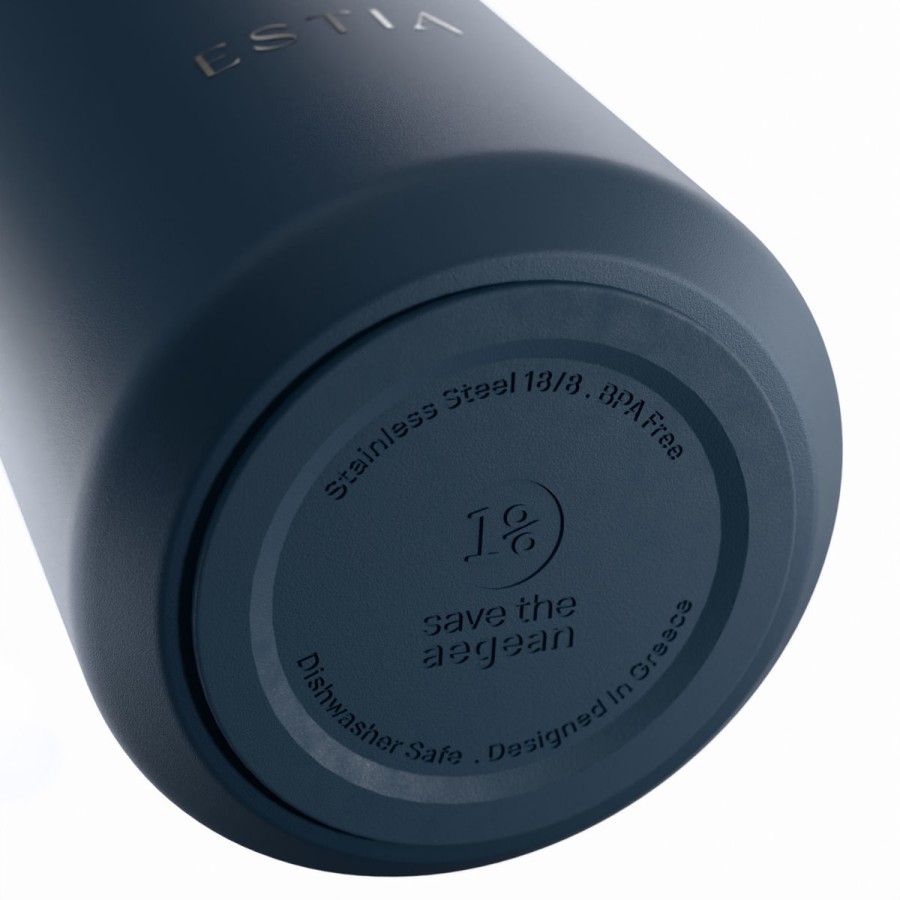 Estia Ποτήρι Θερμός Lens Save The Aegean 360ml Indigo