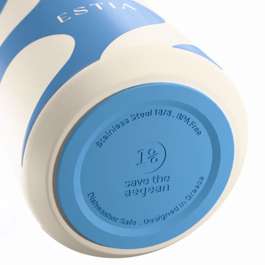 Estia Ποτήρι Θερμός Lens Save The Aegean 360ml Ocean Waves
