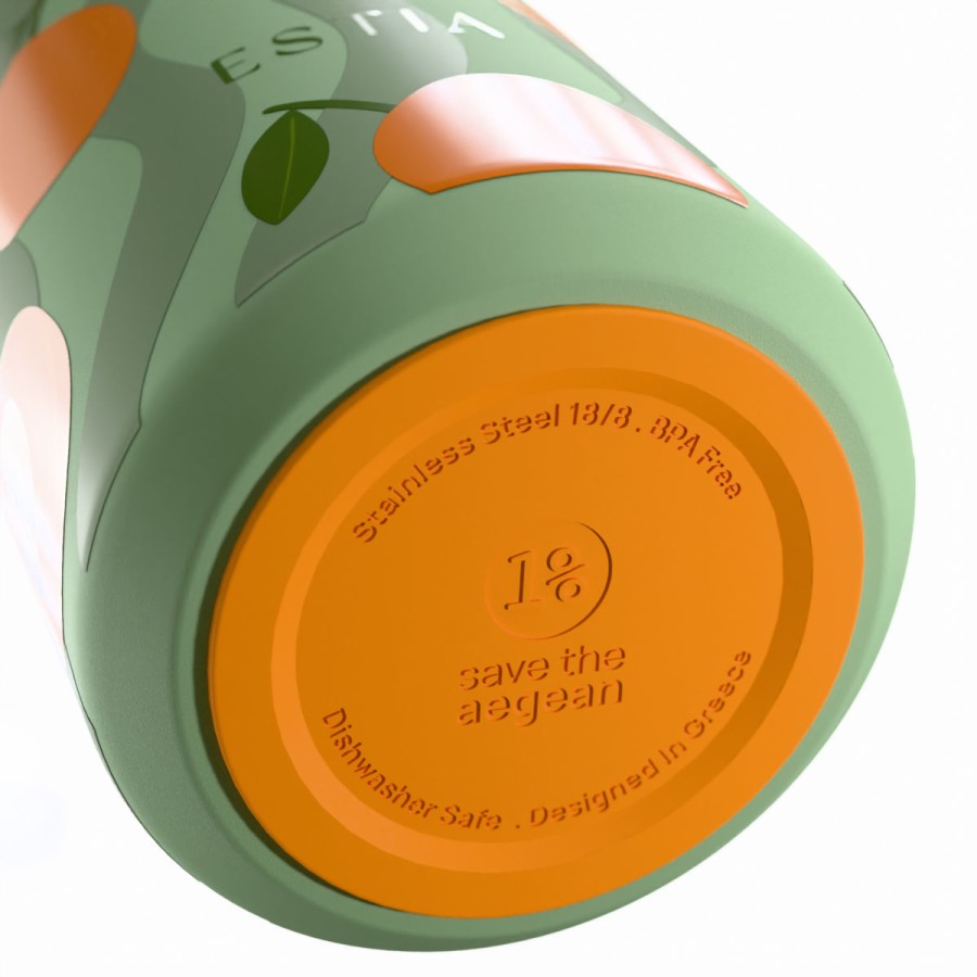 Estia Ποτήρι Θερμός Lens Save The Aegean 360ml Peach Garden