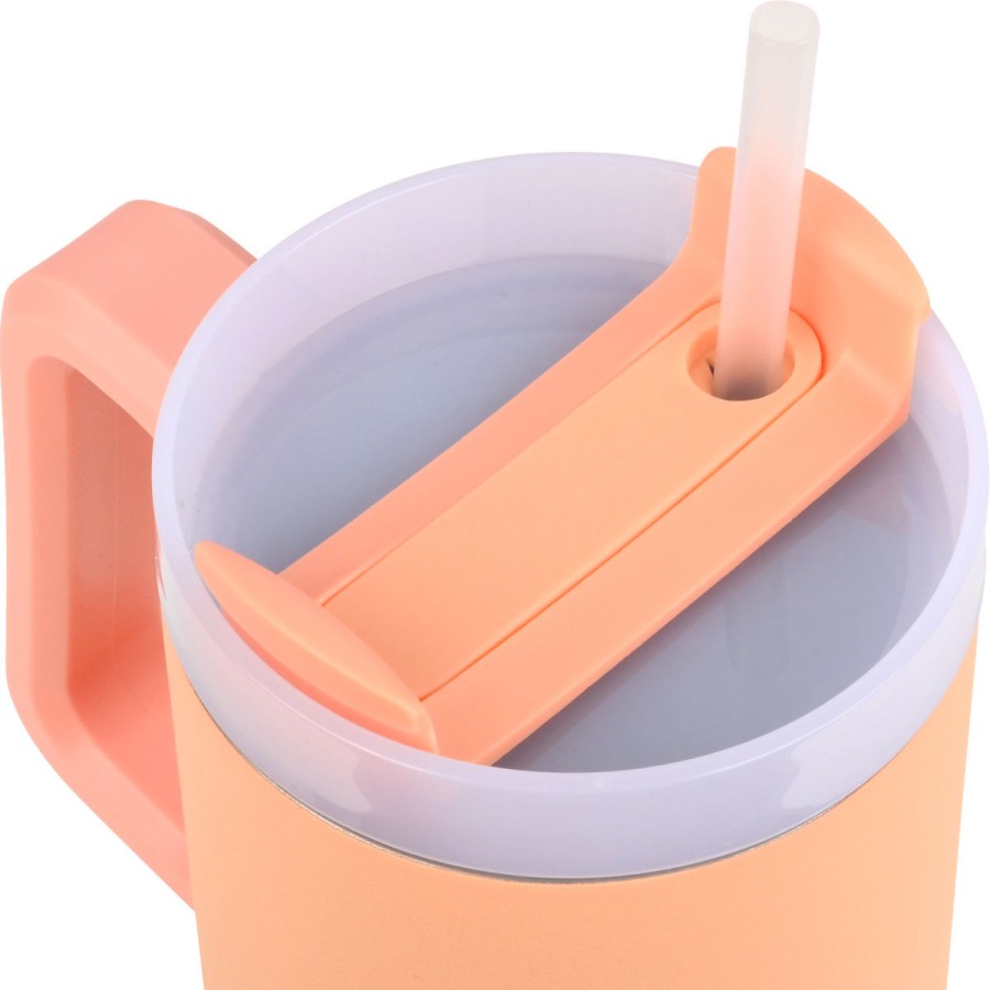 Estia Ποτήρι Straw Tumbler XL Save The Aegean 900ml Peach Fuzz