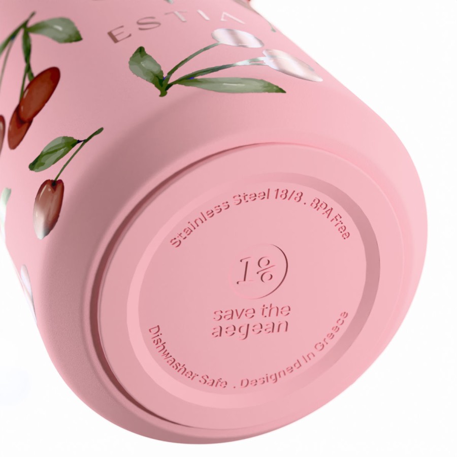 Estia Ποτήρι Θερμός Pulse Save The Aegean 500ml Cherry Rose