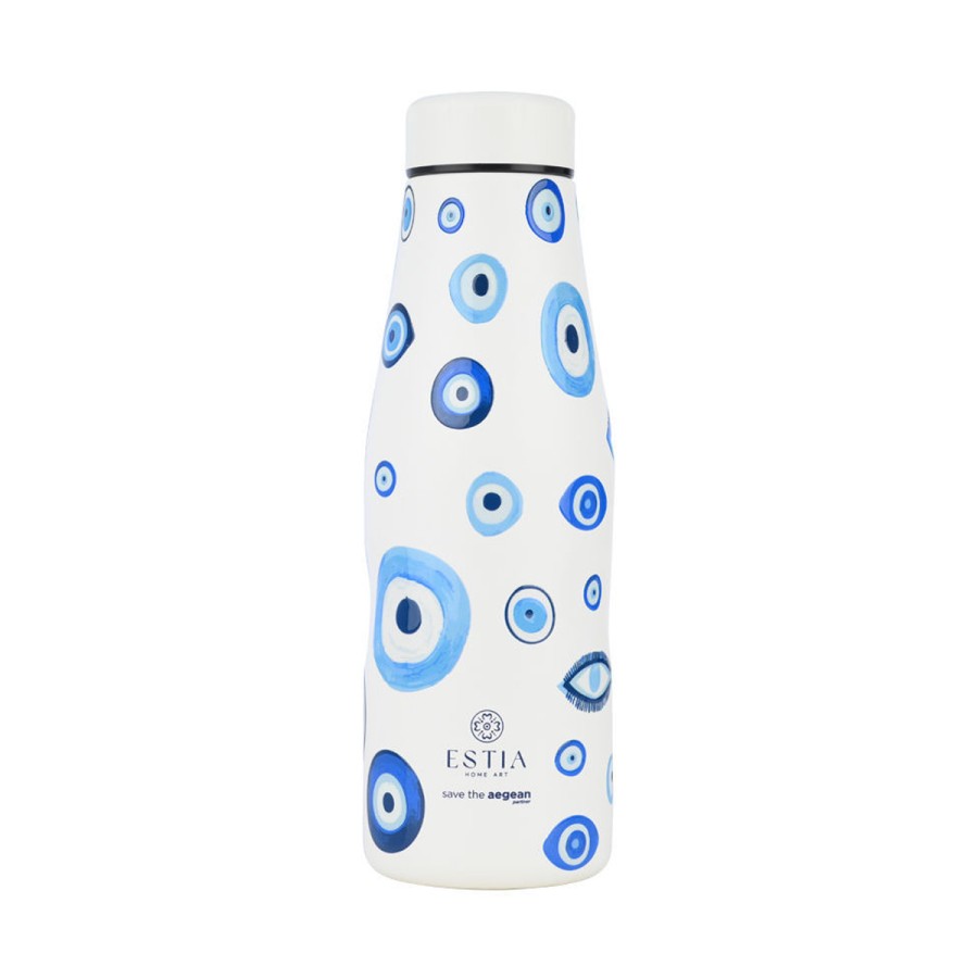 Estia Μπουκάλι Θερμός Travel Flask Save The Aegean 500ml Spirit of Luck