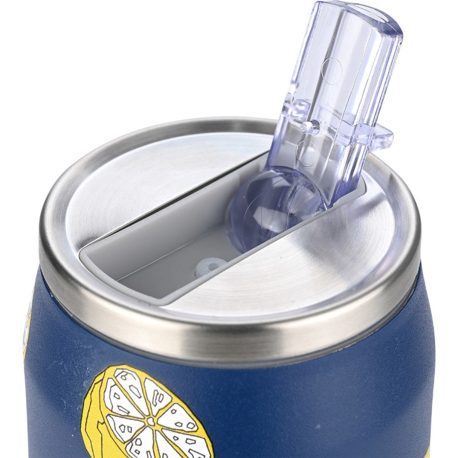 Estia Travel Cup Ποτήρι Θερμός με Καλαμάκι Save The Aegean 500ml Citrus Infusion