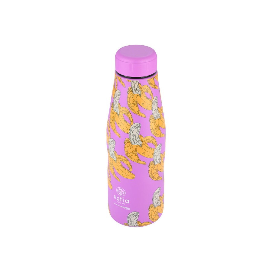 Estia Travel Flask Μπουκάλι Θερμός Save The Aegean 500ml Banana Swirl