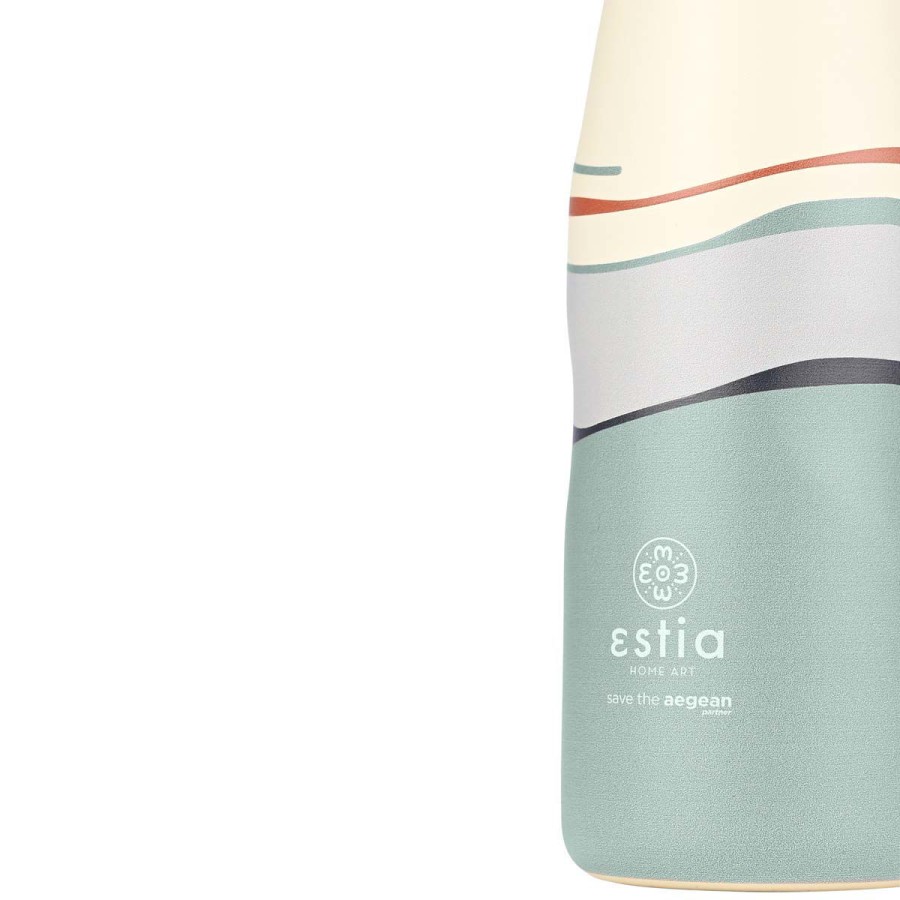 Estia Travel Flask Μπουκάλι Θερμός Save The Aegean 500ml Ecozen Horizon
