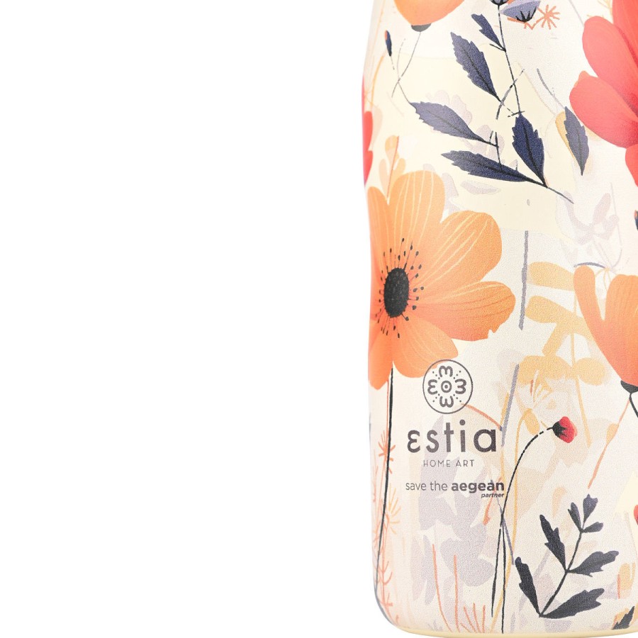 Estia Travel Flask Μπουκάλι Θερμός Save The Aegean 500ml Summer Reverie