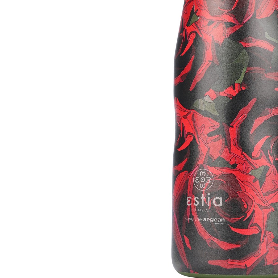 Estia Travel Flask Μπουκάλι Θερμός Save The Aegean 500ml Twilight Rose