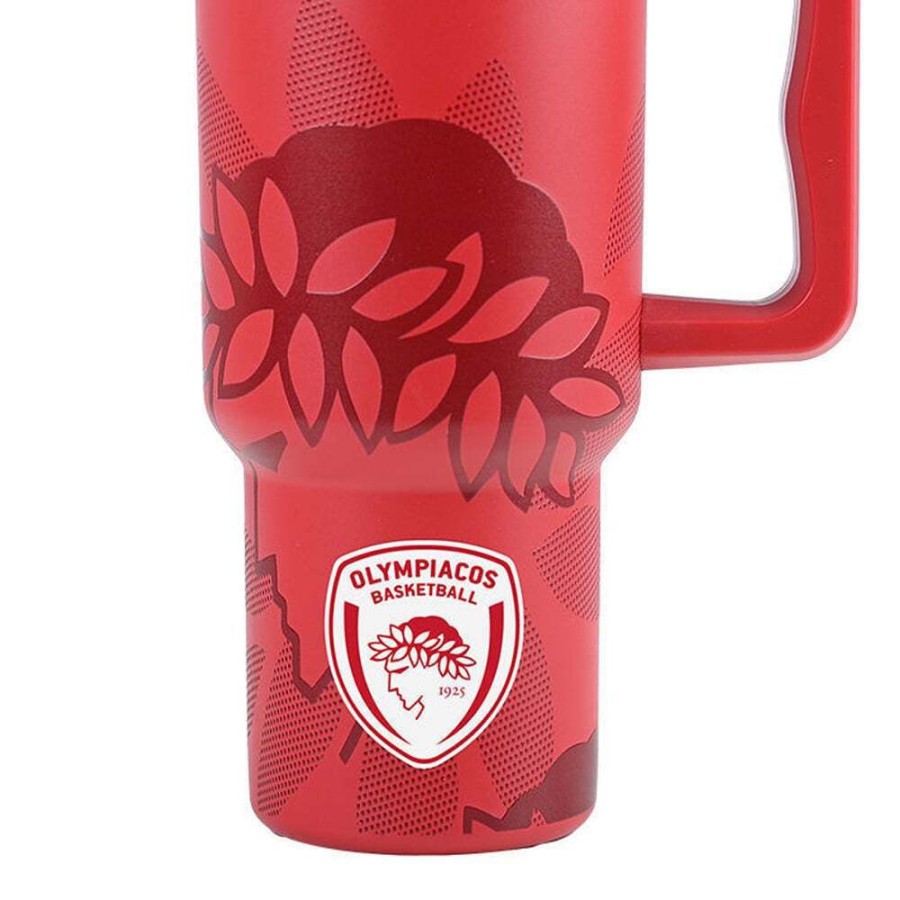 Estia Ποτήρι Straw Tumbler XL Olympiacos BC Edition 900ml