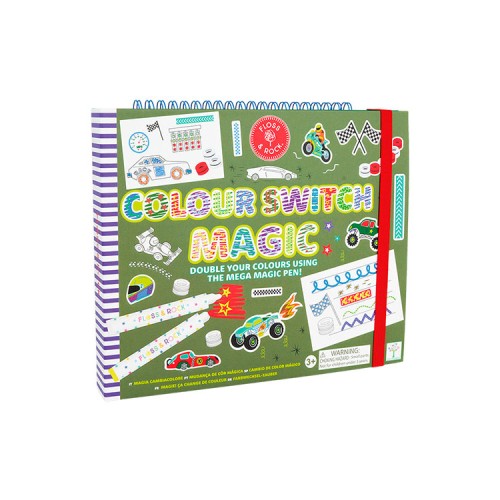 Floss & Rock Μπλοκ Ζωγραφικής Color Switch Magic Αυτοκίνητα