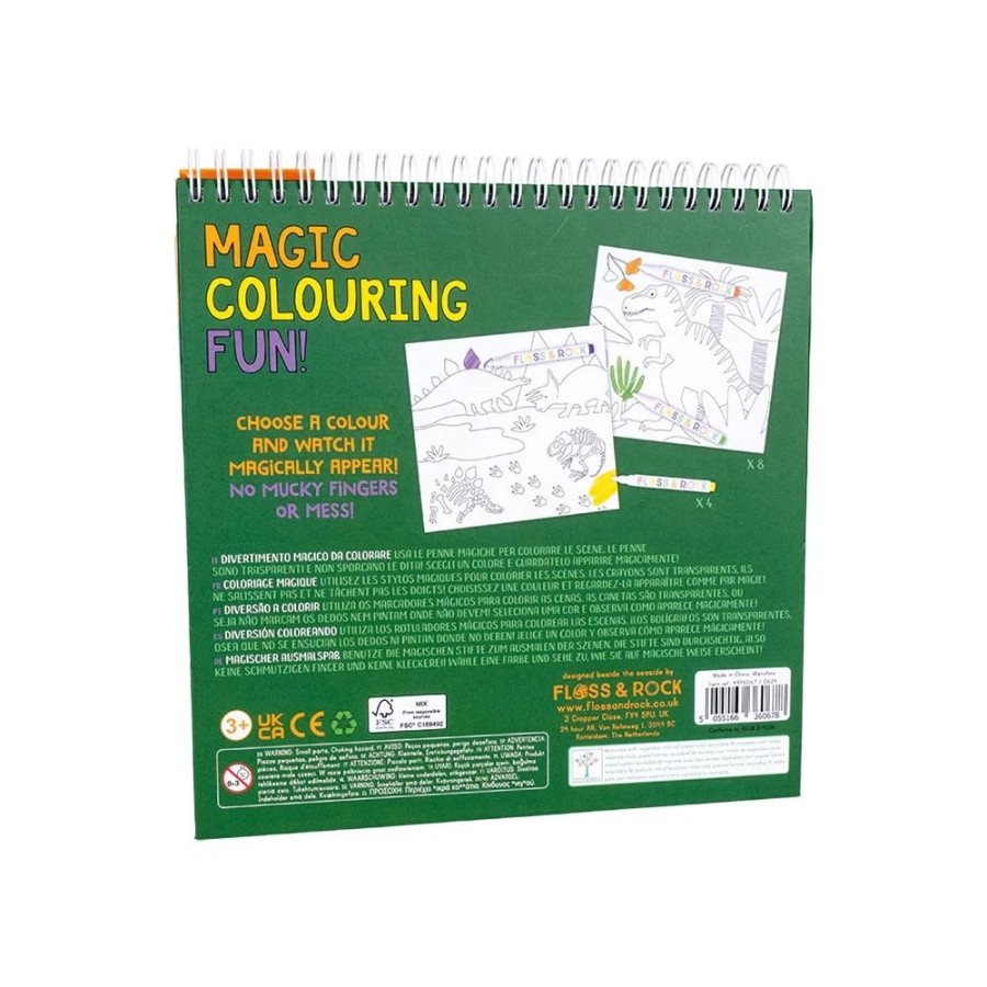 Floss & Rock Παιχνίδι Ζωγραφικής Magic Colouring Fun Δεινόσαυροι