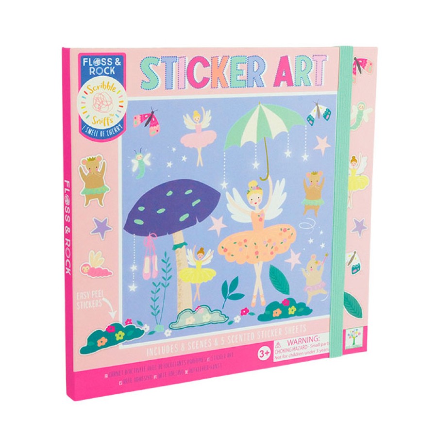 Floss & Rock Παιχνίδι με Αυτοκόλλητα Sticker Art Μαγεμένο Μπαλέτο
