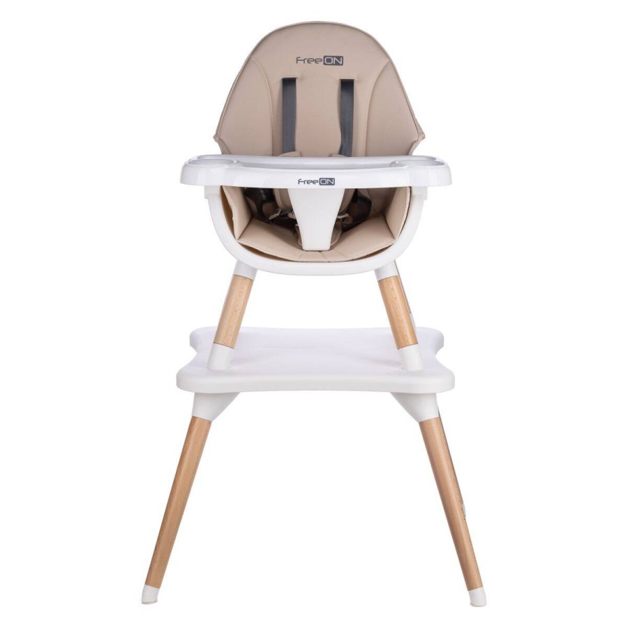 Κάθισμα Φαγητού FreeOn EOS 3 σε 1 Beige (Μετατρέπεται σε Καρέκλα-Τραπέζι)