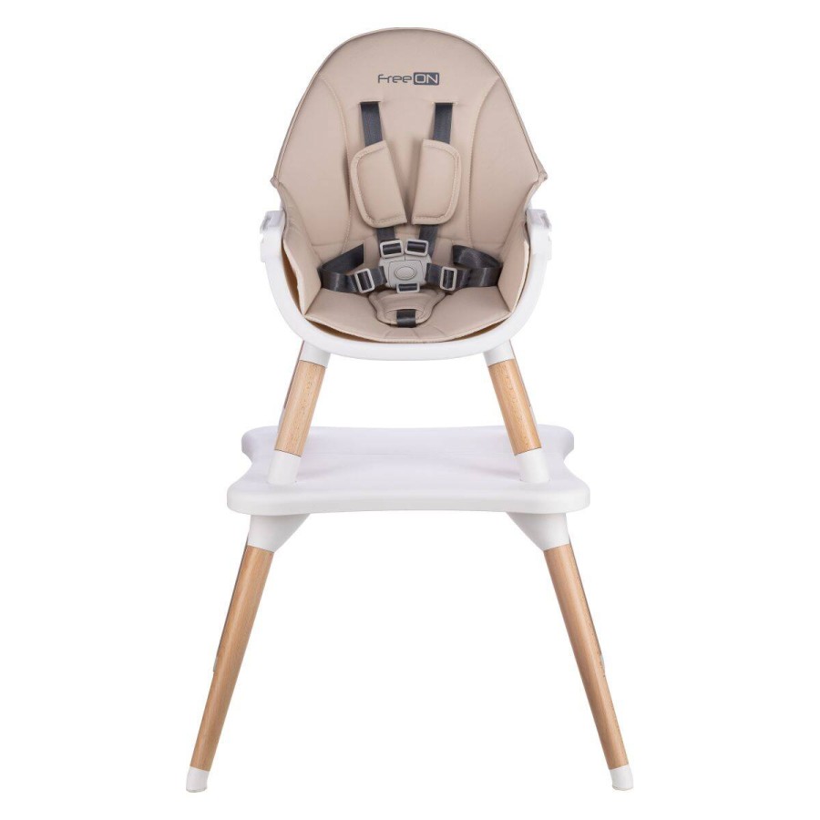 Κάθισμα Φαγητού FreeOn EOS 3 σε 1 Beige (Μετατρέπεται σε Καρέκλα-Τραπέζι)
